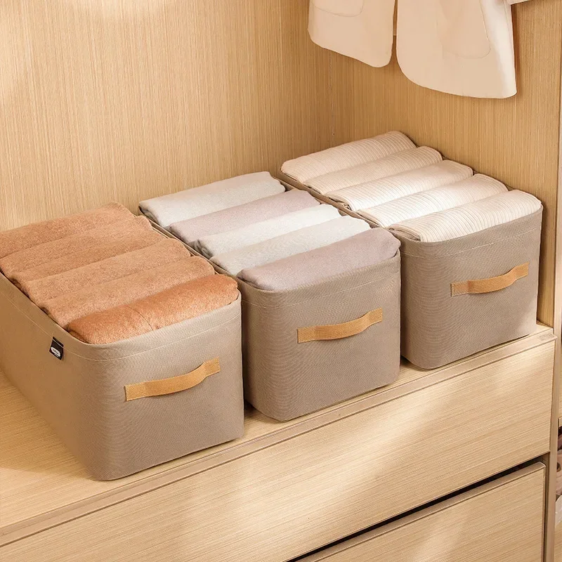 Verdicken Kleidung Organizer Hosen Pullover Lagerung Schränke Schubladen Organizer Jeans Lagerung Box Kleiderschrank Kleidung Lagerung Organisatoren – Detail 9