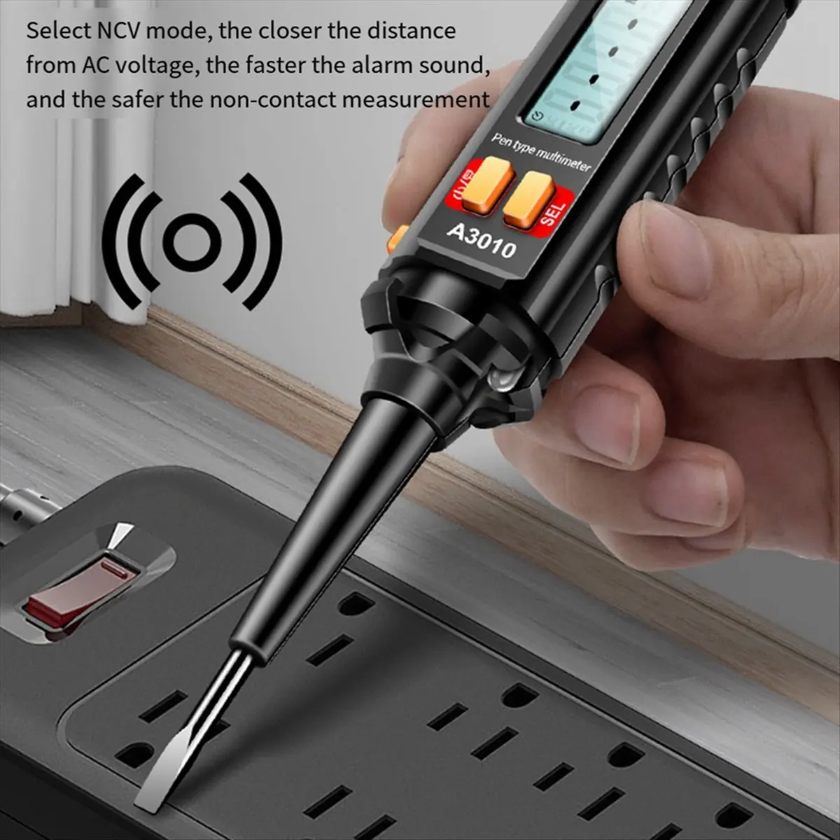 DT38 ANENG A3010 4000 Counts Pen-Type Multimeter True-RMS Backlight Multi Meter Digital Auto Range Tester LCD Electrician Tools