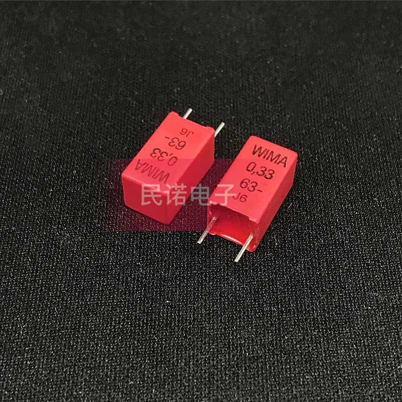 

5/10/50pcs German WIMA Film Capacitor MKP2 63V 0.33UF 63V 334 330NF Pitch 5mm Audio passive capacitor