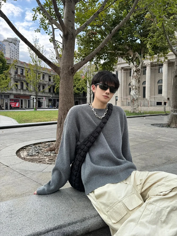 

Cleanfit High nce Knitwear Men's Autumn Winter Trendy Brand Haome Lazy Sle Sweater Base irt Knitted Jaet