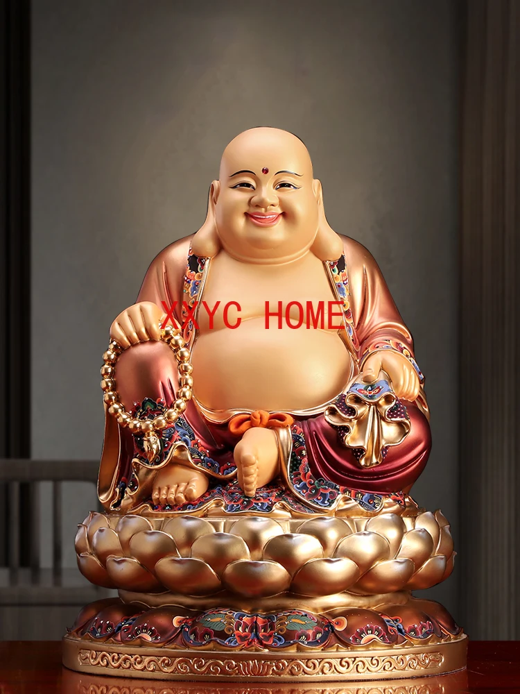 

Copper Painted Maitreya Buddha Ornaments Big Belly Maitreya Buddha Buddha Ornament