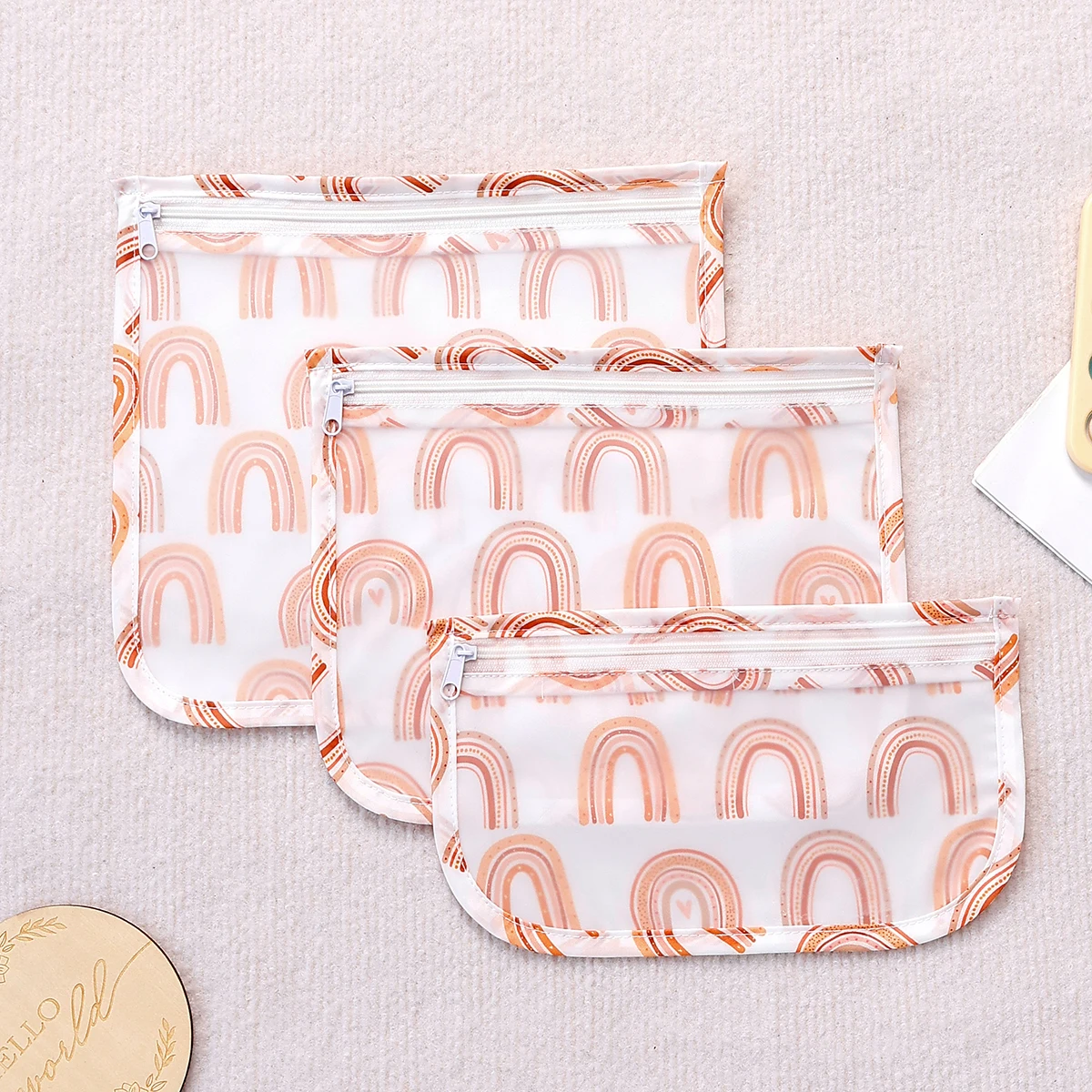 كانجوبيبي # حياتي الناعمة #   مجموعة جديدة مكونة من 3 قطع قابلة للغسل وقابلة لإعادة الاستخدام حقيبة حفاضات أطفال سهلة الحمل وحقيبة سفر متعددة الوظائف