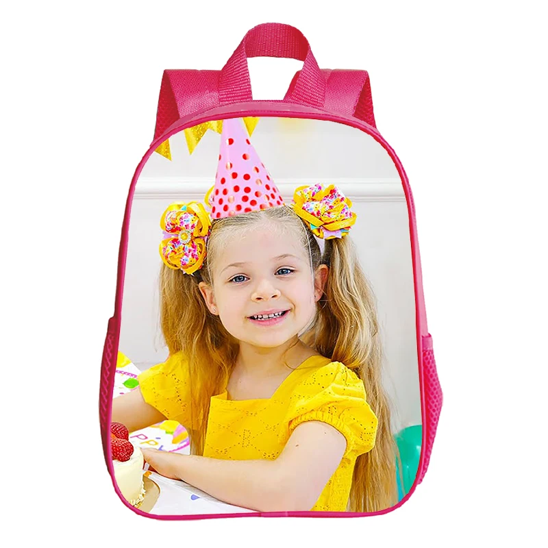 Kids Diana Show Print Backpacks Toddler Kindergarten Bags Kawaii Kids Bookbag Baby Girls Backpack Waterproof Schoolbag Mochila