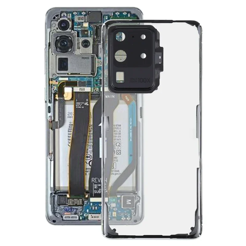 For Samsung Galaxy S20 ultra SM-G988 SM-G988U SM-G988B/DS SM-G988N SM-G988B SM-G988W glass transparent battery back cover