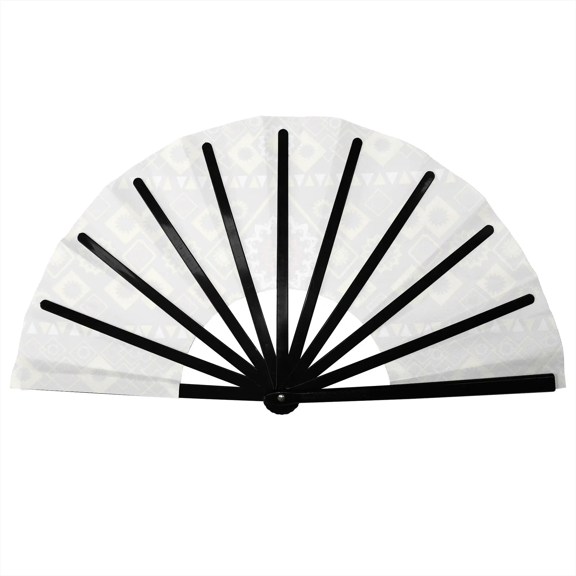 African Ethnic Style Pattern Portable Pocket Fan Outdoor Pattern Folding Fan Chinese Dance Cooling Handheld Fans