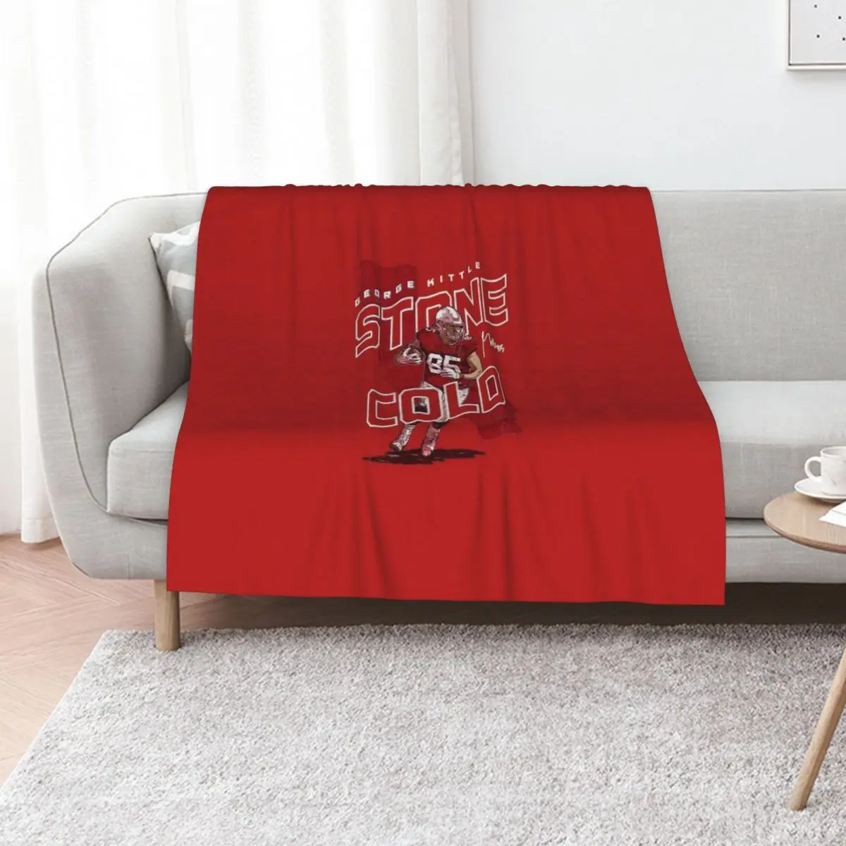 

George Kittle stone cold Throw Blanket Blankets For Sofas Thins Baby Sofa Quilt Blankets