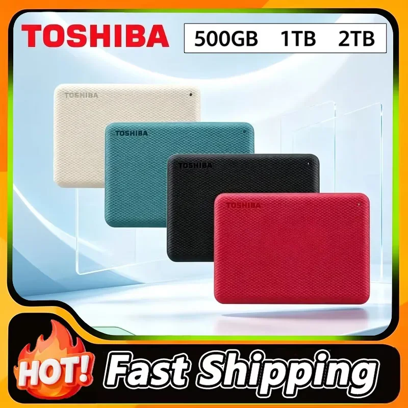 Toshiba High Speed External HDD Hard Drive 1TB 2TB V10 Canvio Advanced 2.5" Mobile USB 3.0 For Computer Laptop Data Backup