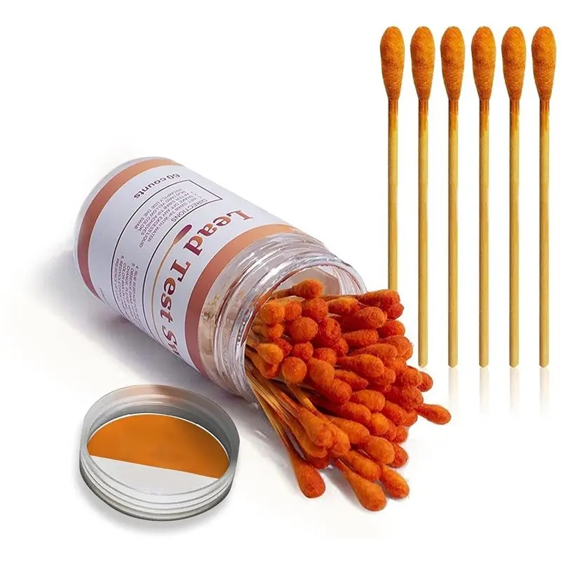 【THANKSGIVING DAY】Home Use Lead Test Swab Kit(120PCS), 30 Second Results-Dip In Water, For Painted, Jewelry, Ceramics, Wood