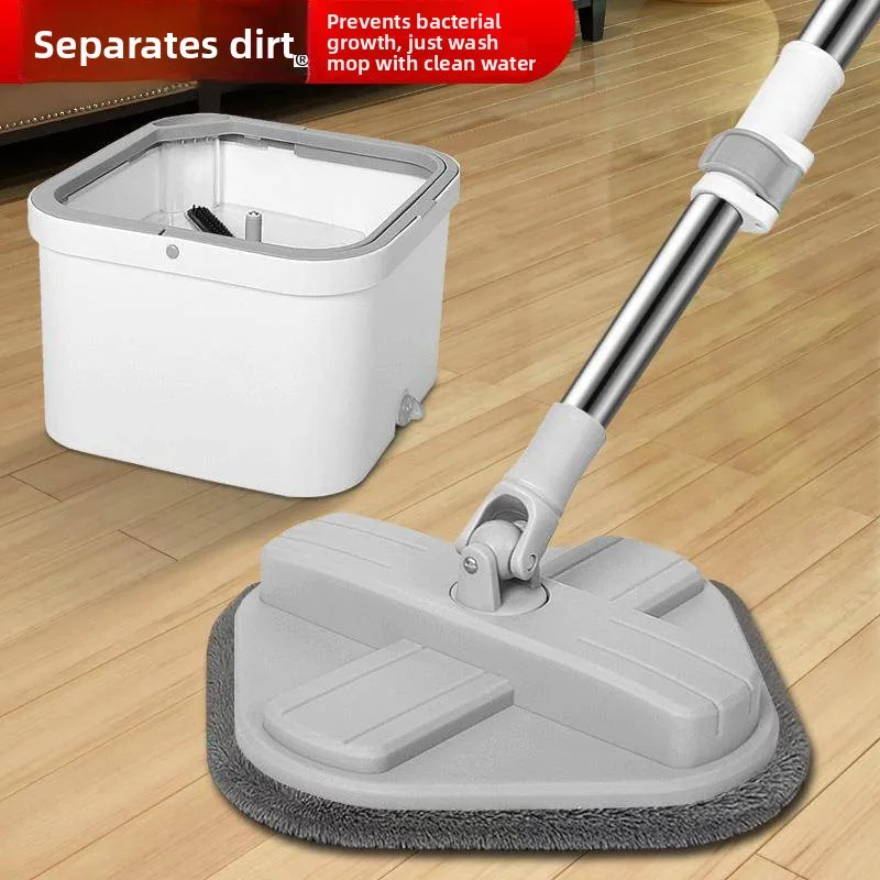 

Набор для уборки дома: швабра с вращающейся насадкой для влажной и сухой уборки, квадратная, с распылителем воды, без ручной стирки