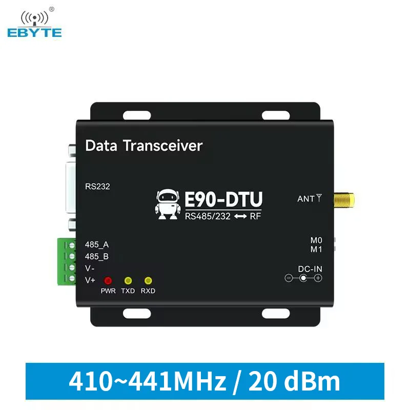 E90-DTU(433L20)-V8 20dBm 3km RS232/RS485 Interface 433MHz LoRa Modulation Technology Lora Wireless Data Radio