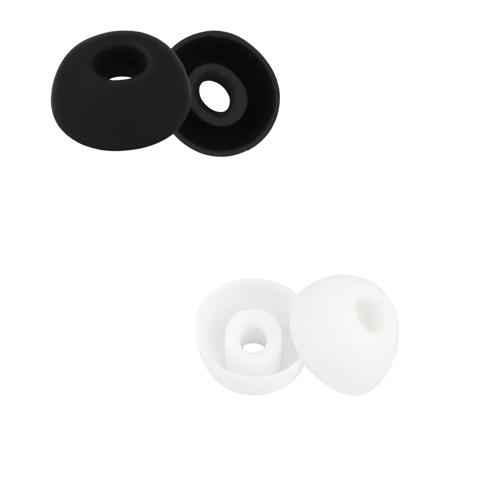 Silicone Eartips Earbuds Tips for ANKER Soundcore Liberty 5 Pro Earphone Kits Cover Replacement Eargels Earcap 6PCS Black White