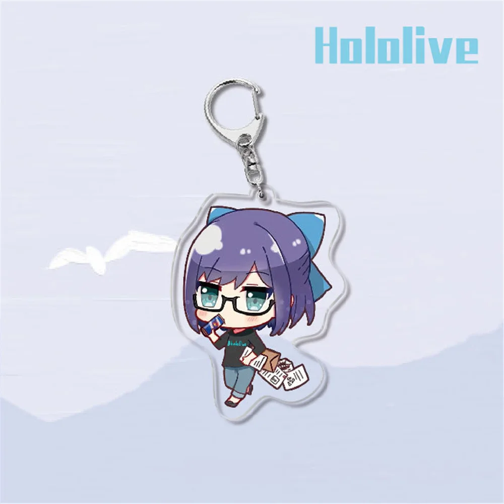 Japan Anime Hololive llavero dibujos animados figuras lindas llavero anillo ornamento Keyring bolsa encanto mujeres hombres Gift