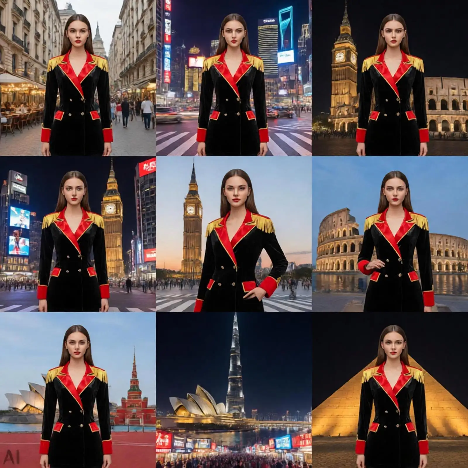 Women Circus Ringmaster Costume Long Sleeve Fringe Tassel Epaulet Jacket Velvety Blazers Drummer Majorette Honor Guard Uniform