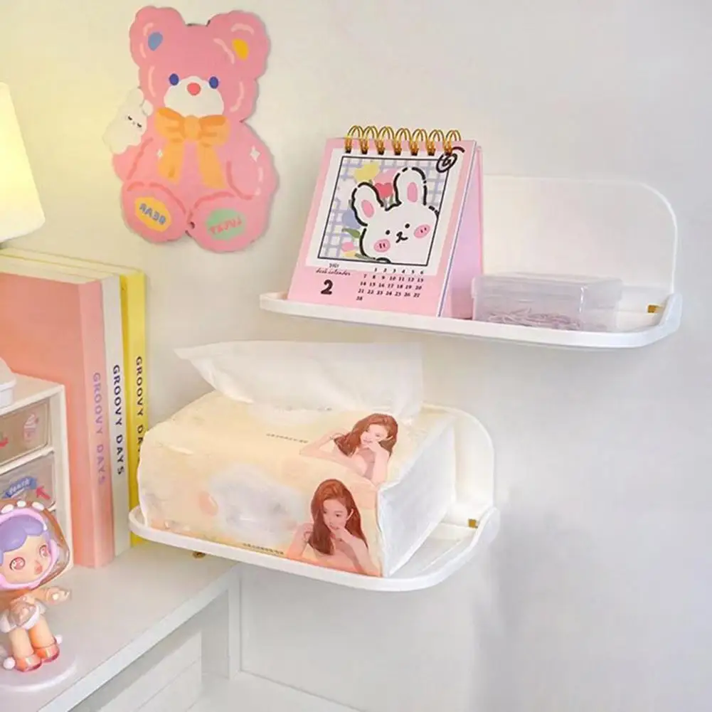 2026 رف تخزين الحمام ذاتي اللصق قابل للطي رف مثبت على الحائط رف تخزين موفر للمساحة لغرفة المنزل #1