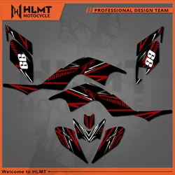 HLMT-pegatinas de equipo de nuevo estilo, Kits gráficos personalizados para Yamaha YFM700 RAPTOR 700, 2006, 2007, 2008, 2009, 2010-2012