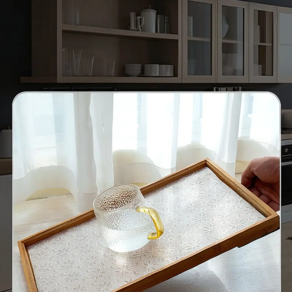 Waterproof Cabinet Mat Drawer Liner Oil Proof Shelf Protector Non Slip Pad For Kitchen Wardrobe Home Organization Use