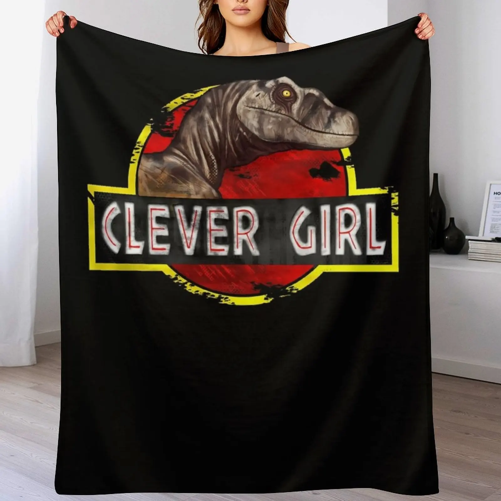 Clever Girl Throw Blanket Flannel Fabric Summer Thermals For Travel Loose Blankets