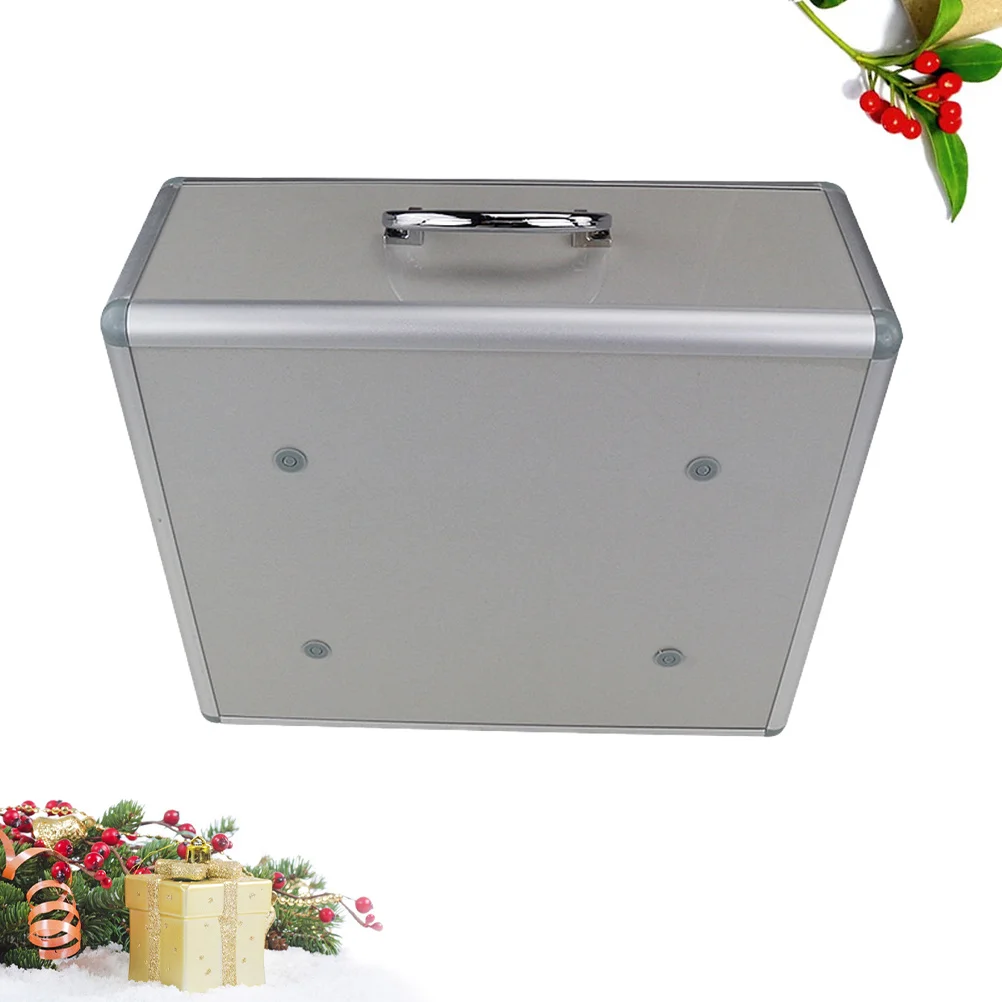 خزانة أدوية الطوارئ مادة ألومنيوم شديدة التحمل مع مقبض وحاوية تخزين قابلة للتركيب بفتحة لولبية للأدوية #4