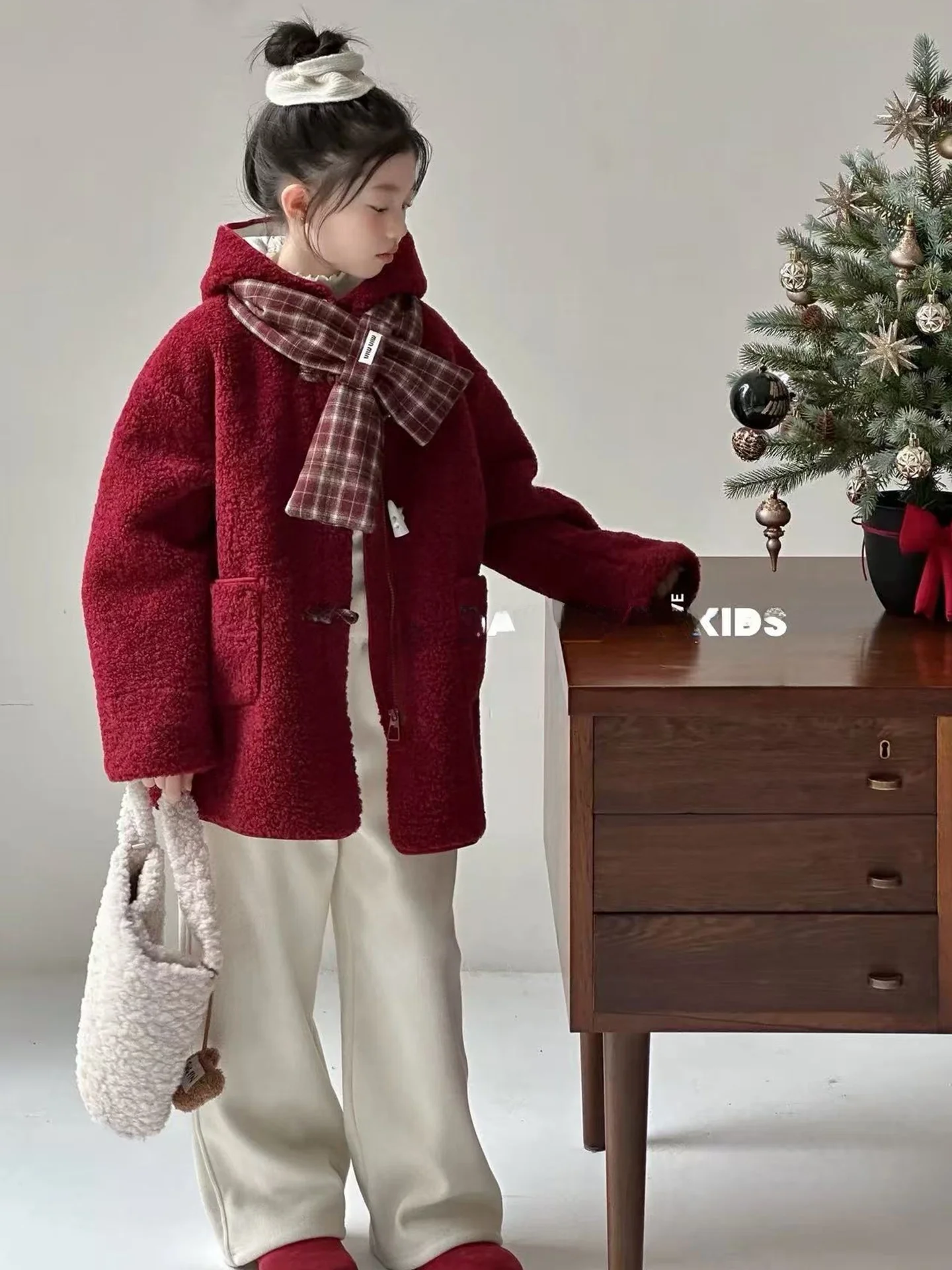 girls-fce-lined-lamb-velvet-coat-button-thi-winter-jaet-children's-clothing-autumn-winter-new-sle-korean-sle-coat