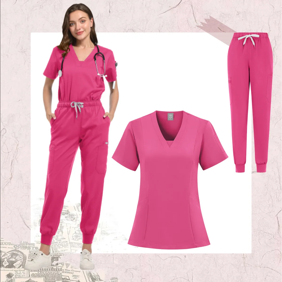 

Operating Room Short Sleeved Hand Washing Clothes, Women's Tops, Pants, Nurses, Surgeons, Isolation Gowns