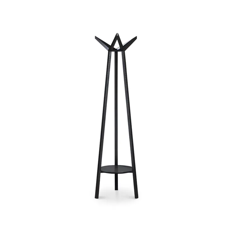 

Italian minimalist solid wood coat rack floor-to-ceiling hanger bedroom modern simple light luxury clothes rack