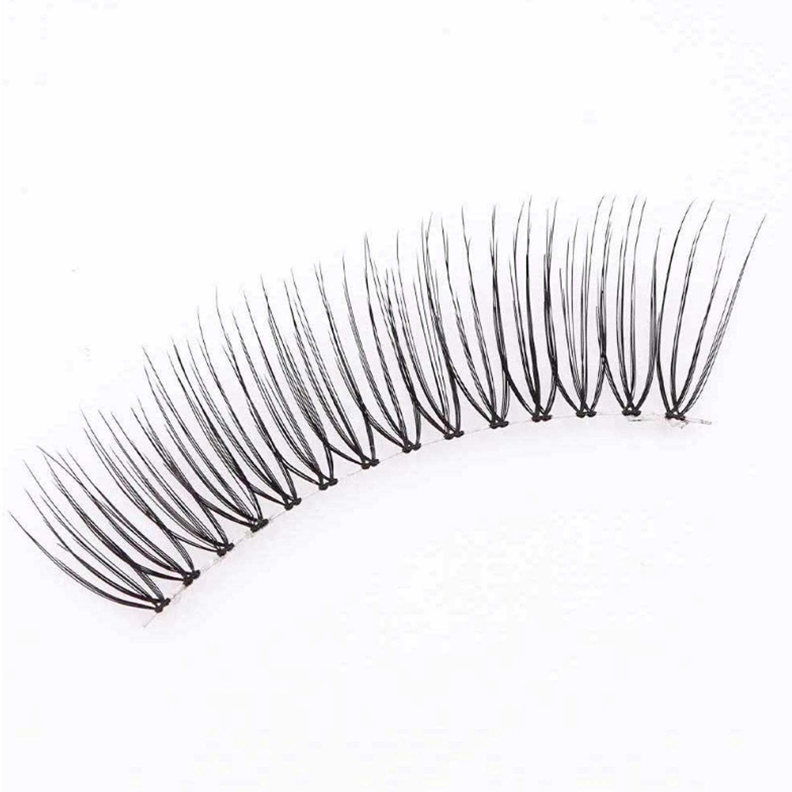 5 paar valse wimpers transparante bandstrip wimperverlenging dikke pluizige U-vormige nepwimpers make-up tool