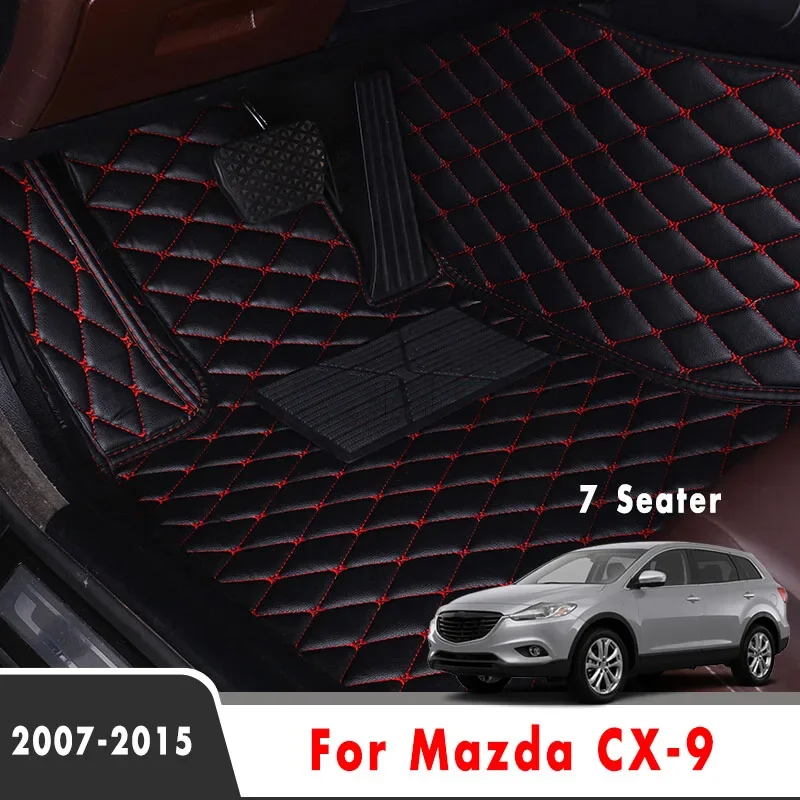 

LHD Car Floor Mats For Mazda CX-9 CX 9 CX9 2015 2014 2013 2012 2011 2010 2009 2008 2007 (7 Seater) Auto Interior Accessories