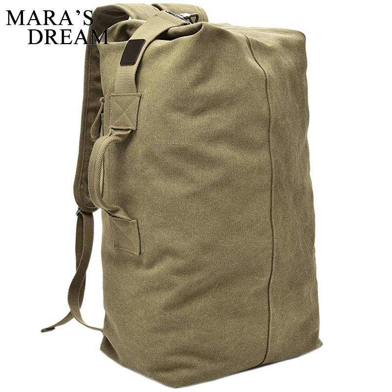 Mara\'s Dream Men Large Travel Climbing Bag Tactical Military Backpack Women Army Bags Canvas Bucket Bag Shoulder Sports Bags Boy