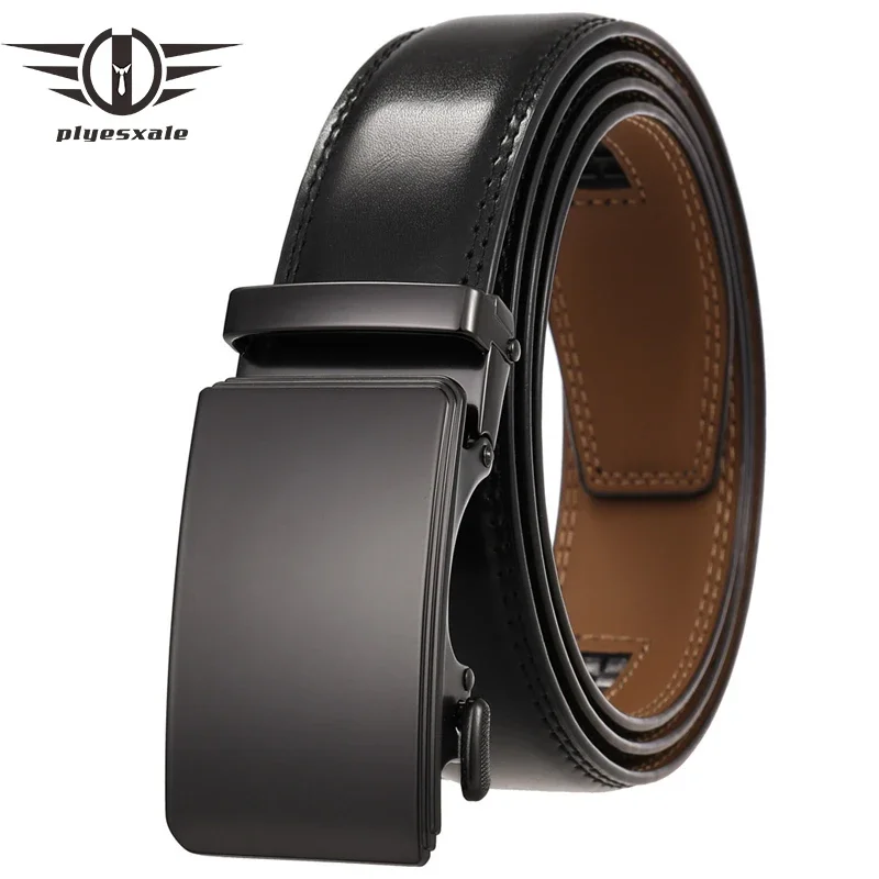 

Genuine Leather Belts For Men Automatic Male Belts Cummerbunds Leather Belt Men Dropshipping Black Belts cinturon hombre G399