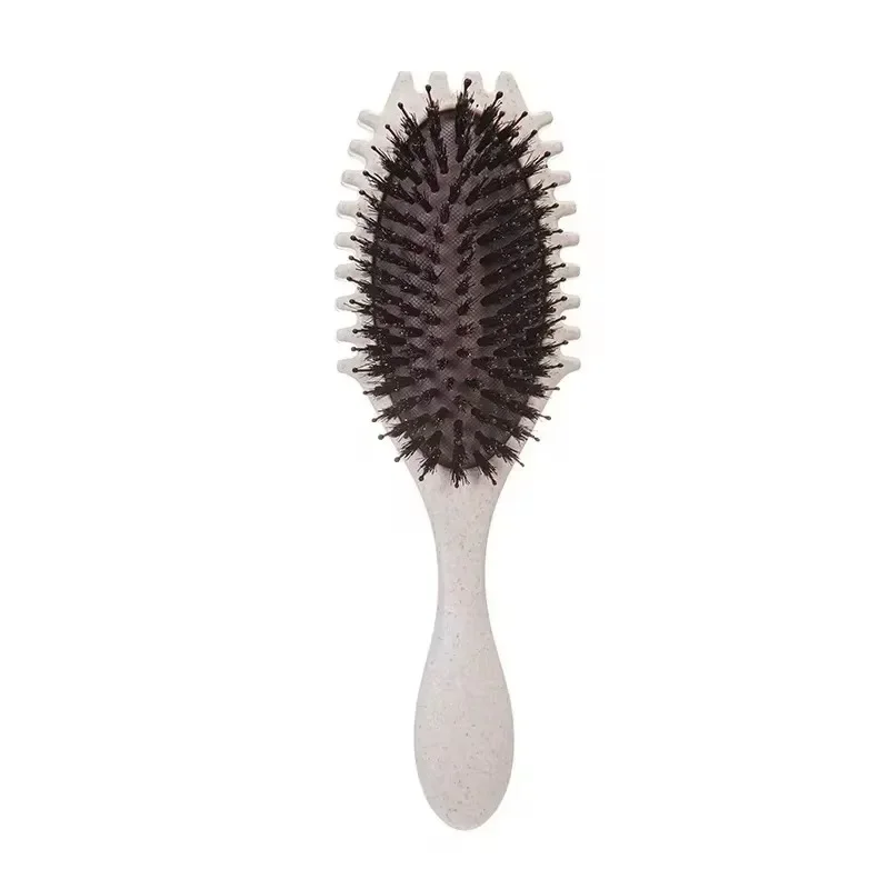 Curl Define Styling Brush Boar Bristle Detangling Hair Brush Tangled Hair Comb Shaping Defining Curls Barber Styling Tool