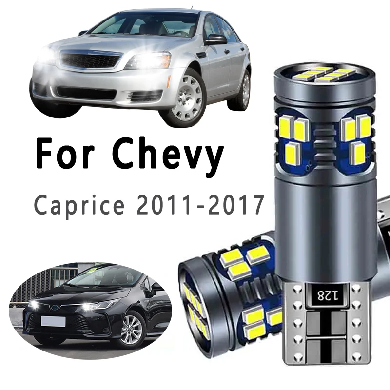 2Pcs T10 Car Bulbs LED Parking Lamp For Chevrolet Chevy Caprice 2011 2012 2013 2014 2015 2016 2017 Interior Clearance Lights