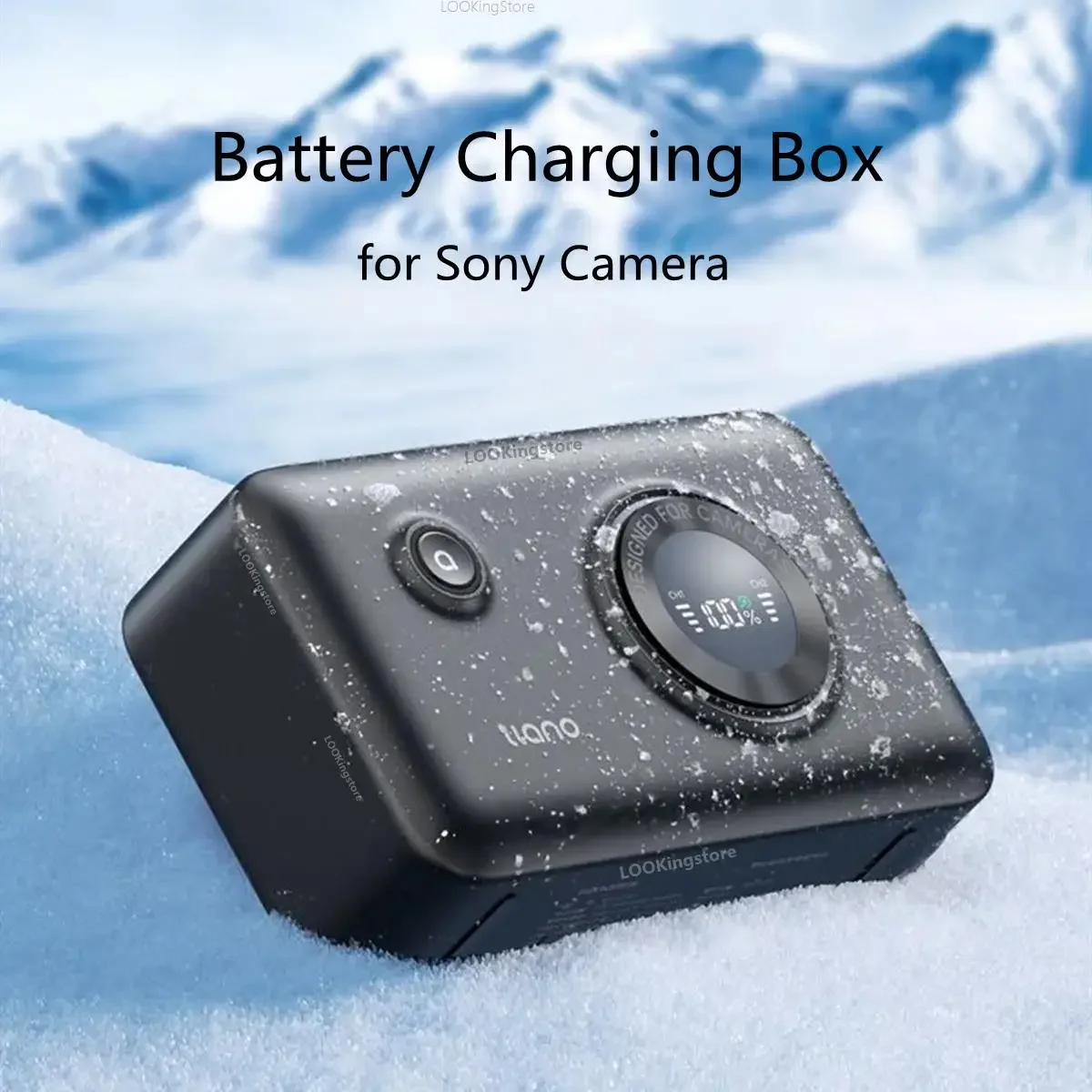 LLANO NP-FZ100 Battery Fast Charging Case For Sony a7m4 for Sony a7m3 A7c A7R3 A7R4 7RM3 A9M2 DSLR Cameras