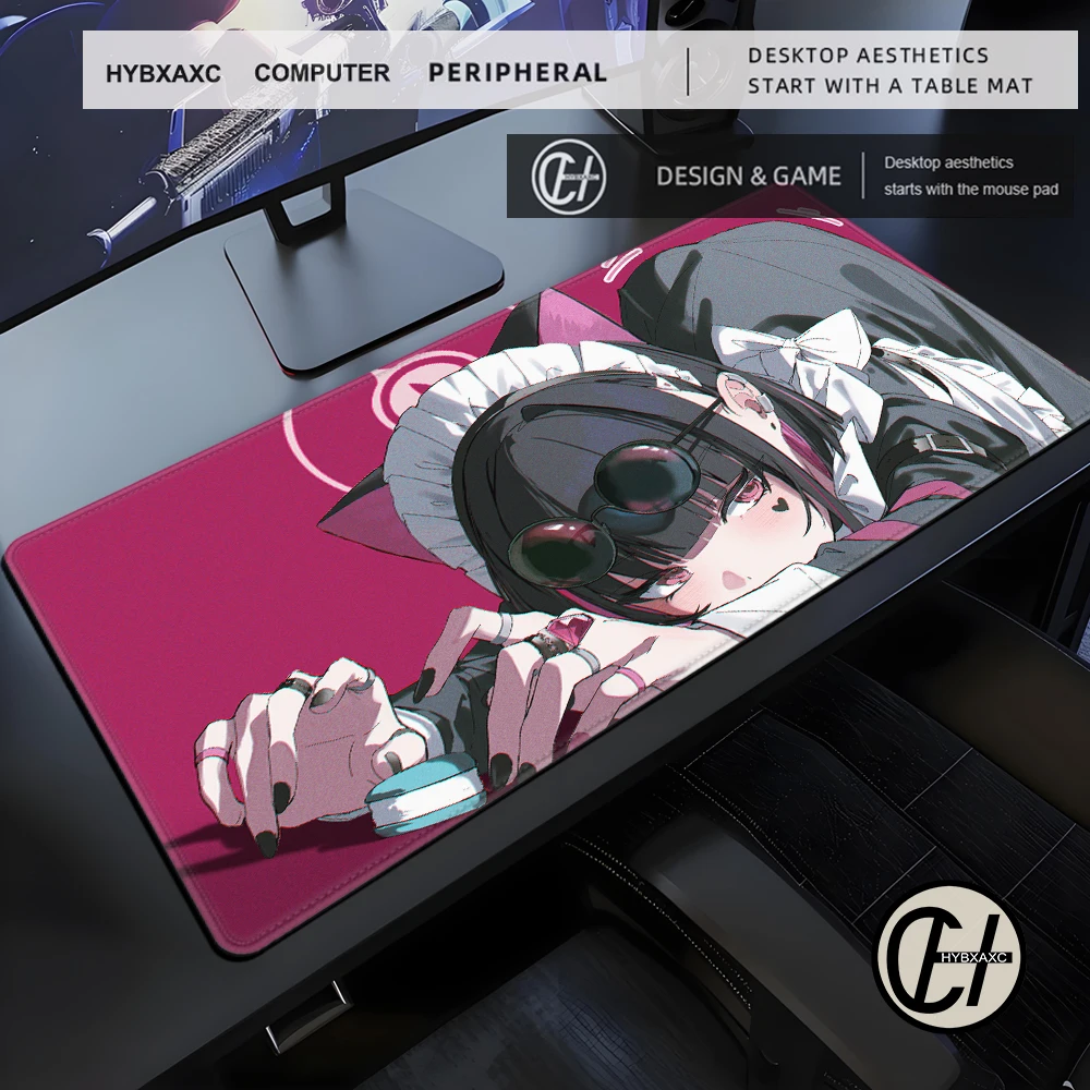 Blue Archive Kyouyama Kazusa Anime Gir Cute Mousepad Mouse Pad Gamer Desk Gaming Laptop PC Gamer Accessories Mice Keyboards