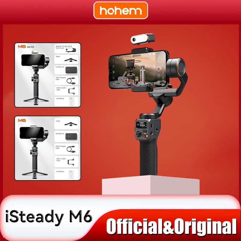 مُستَقِرّ الهاتف المحمول Hohem iSteady M6 KIT لـ iPhone: تقييم شامل لجهاز التثبيت اليدوي ثلاثي المحاور
