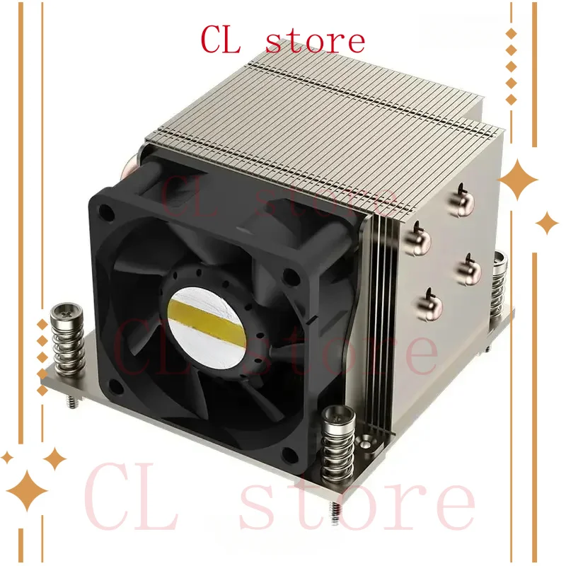 LGA1700-R67 2U Cooler 5 Heat Pipes 240W for LGA 1700 Radiator Heat Sink Side Blow Cooling Fan 78mm x 78mm Mounting Pitch LGA1700