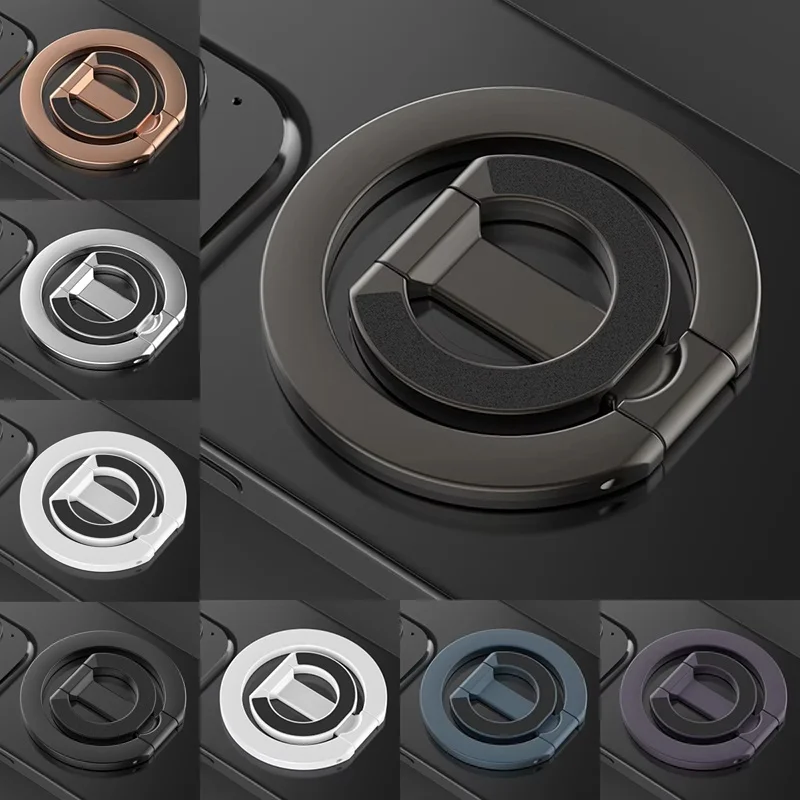 Support de téléphone Double face magnétique, anneau de doigt, support de bureau pliable, accessoires pour iPhone 17 16 Huawei Xiaomi