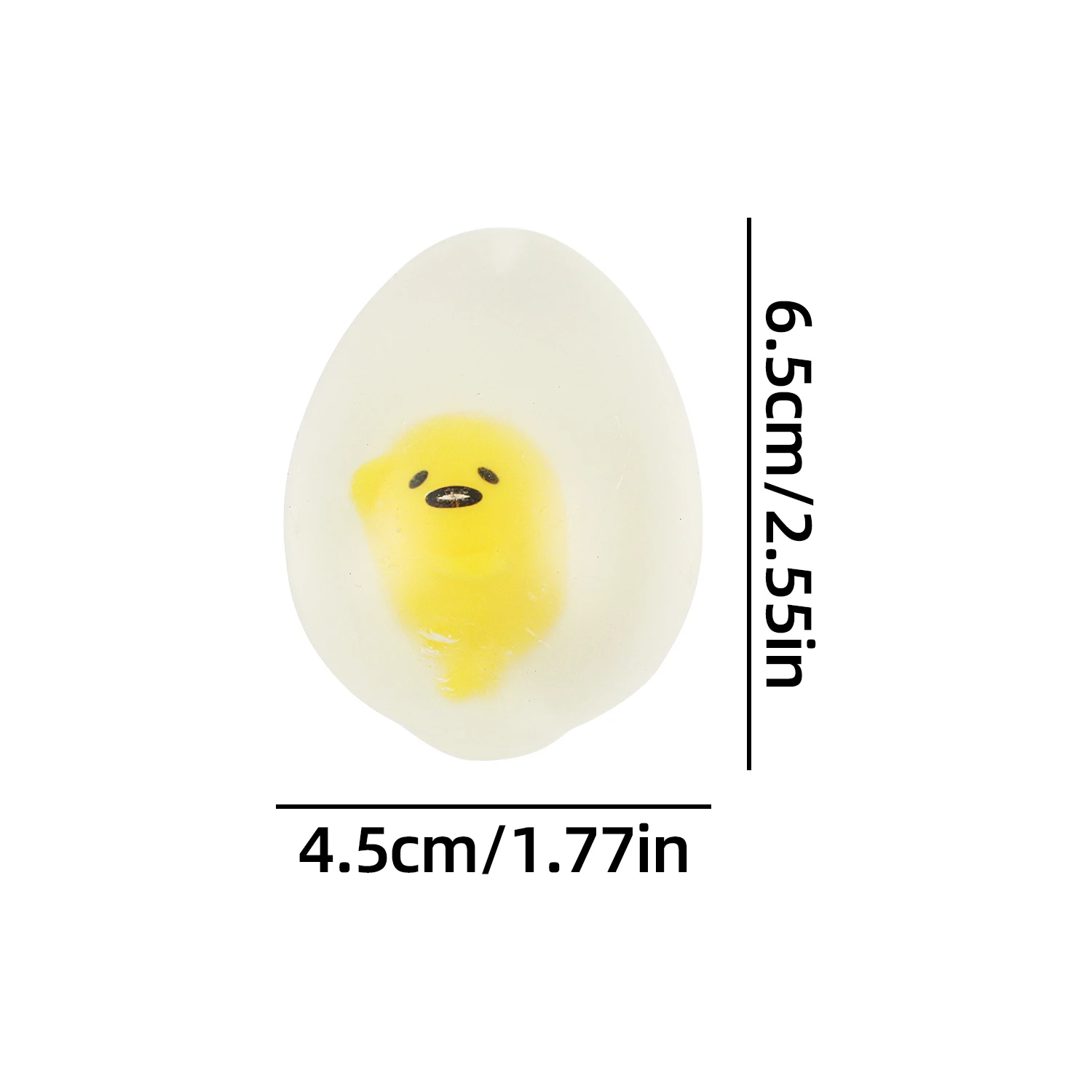 Transparent release egg, pressure reducing, pinching release ball toy, squeezing egg yolk, funny guy