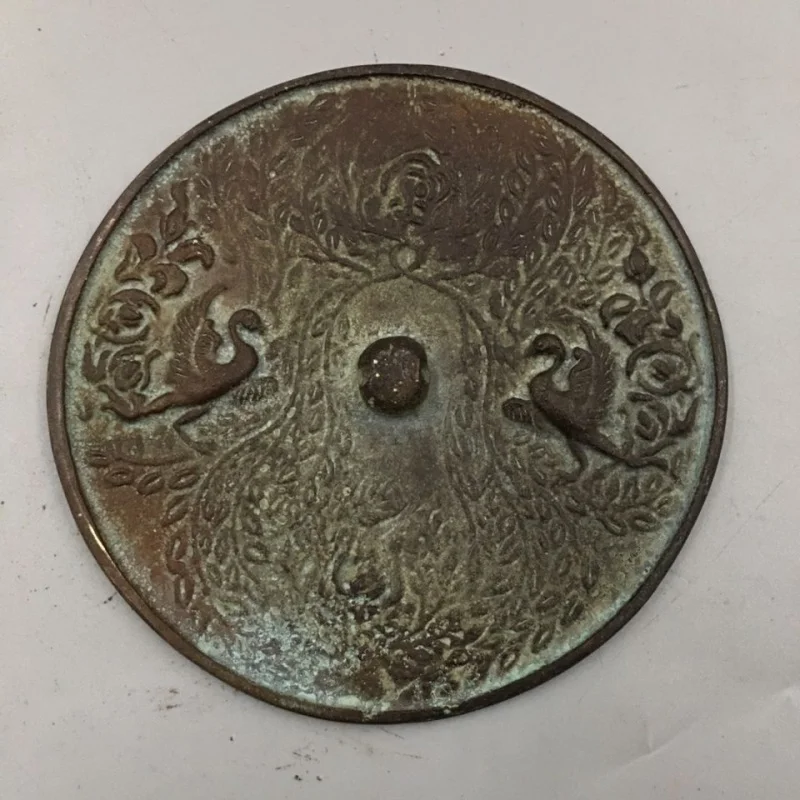 

Vintage Han Dynasty Bronze Mirror Collection Pure Copper Copper Mirror Figure Bronze Mirror Turtle and Crane Longevity Desktop V