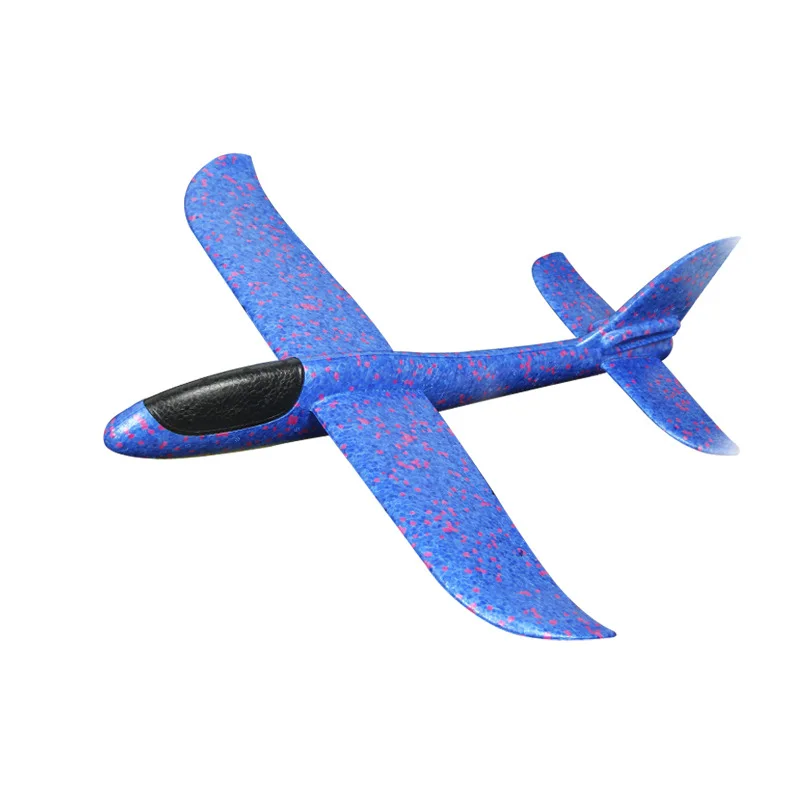 Foam Hand Throwing LED Airplanes Toy 48cm LED Flight Mode Glider Inertia Planes Model Aircraft Planes Outdoor Sport