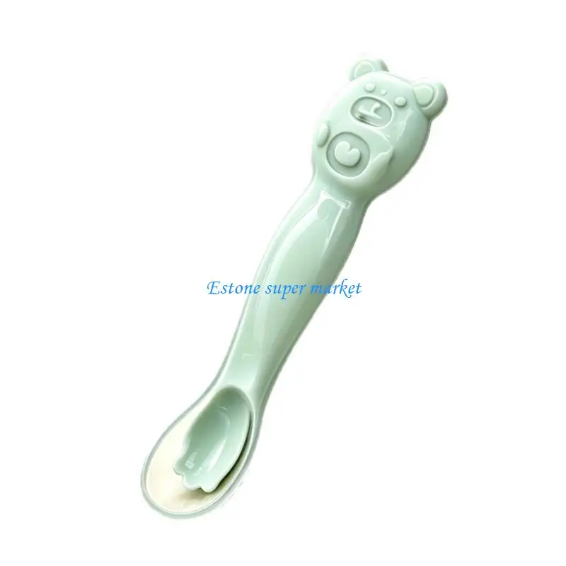 090B Feeding Spoon Gentle On Gums Easy To Hold And Clean In Multiple Bright Colors