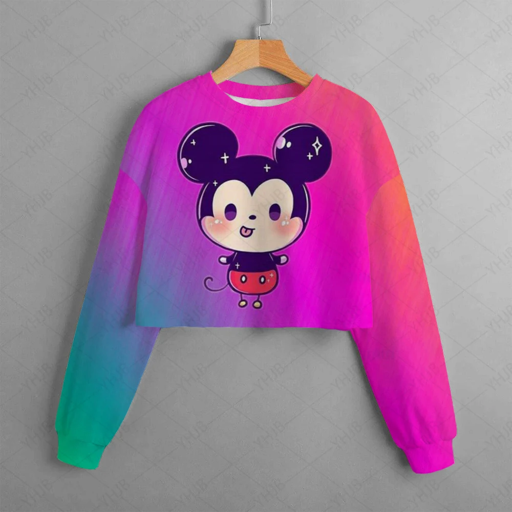 Kawaii dos desenhos animados mangá anime mickey minnie disney mouse moletom com capuz crianças roupas criança menina moletom com capuz bebê topo