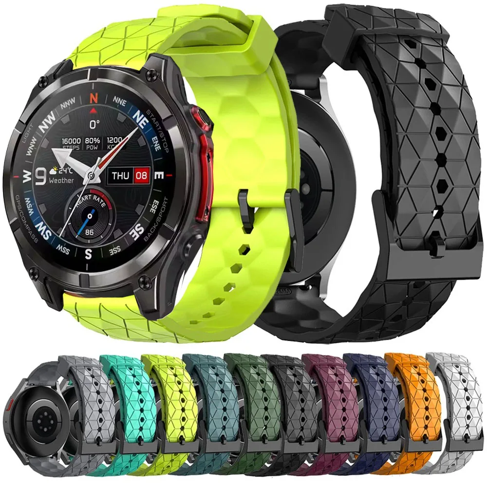 Sports Silicone Strap for Zeblaze Stratos 4 Pro Soft Bracelet Band for Zeblaze Stratos4 Pro 22mm Breathable Watchbands