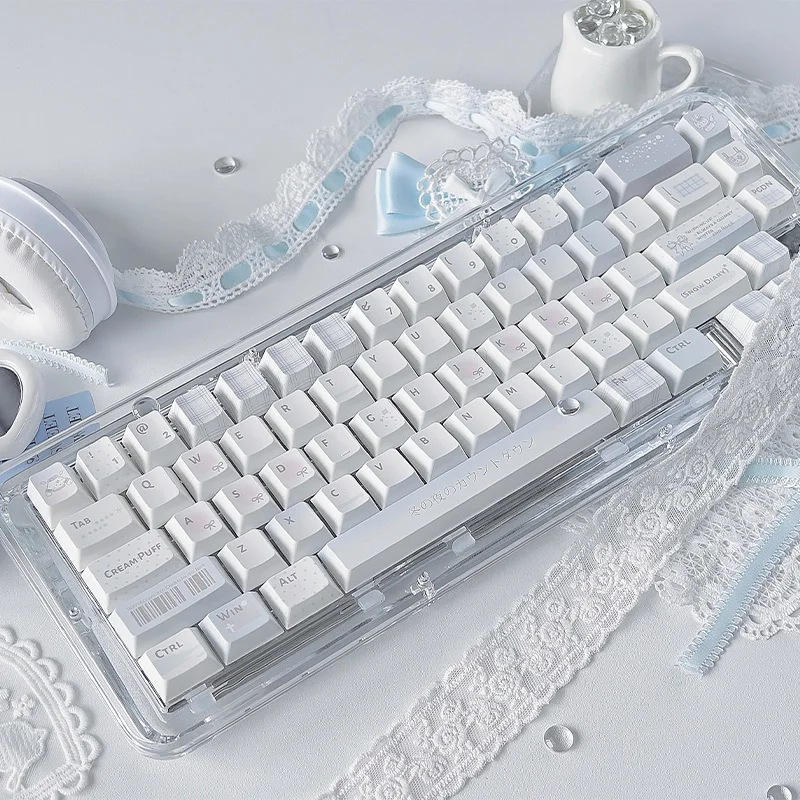 

Cherry Profile Water colored Diary Theme Thermal Sublimation Keycaps Set PBT for Mechanical MX Switch Keyboard for Peripheral