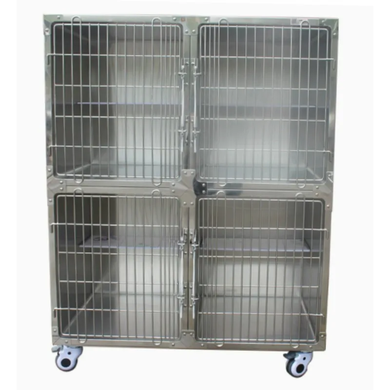 

304 Stainless Steel Pet Cage Veterinary Animal Clinic Dog Crate Furniture for Pet Dogs and Pet Supplies