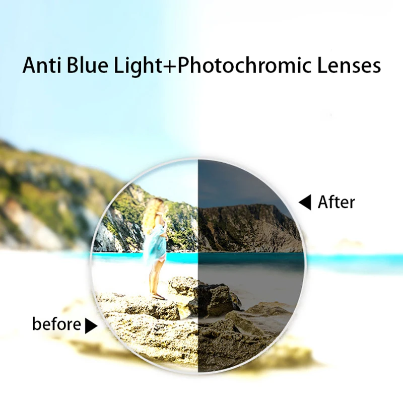 1.56 1.61 1.67 Anti-Blauwe Straal En Fotochromische Lens Optische Lens Lens Computer Lezen Lens Bijziendheid En Hypermetropie Man Woma