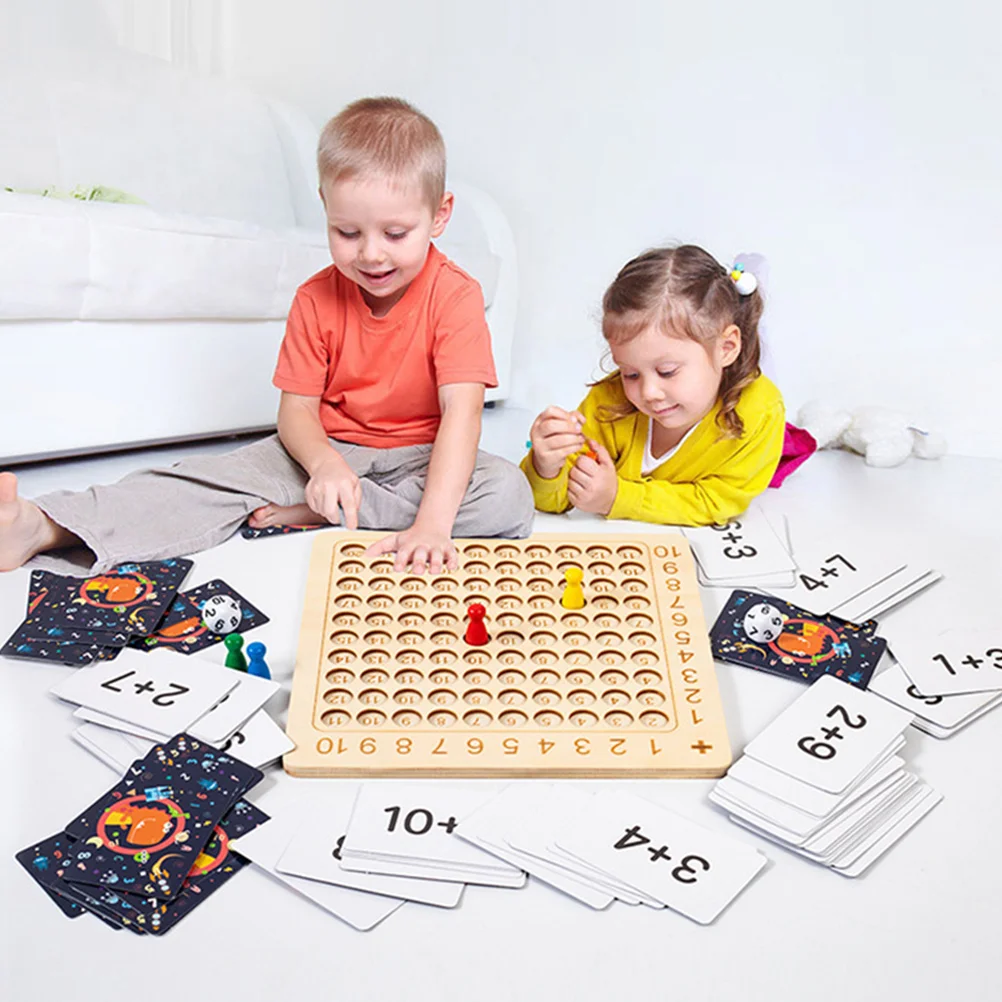 Tafel van vermenigvuldiging Leermiddelen Intellectuele ontwikkeling Speelgoed Wiskunde Leerbord Premium papieren spel Onderwijs Kindertraining