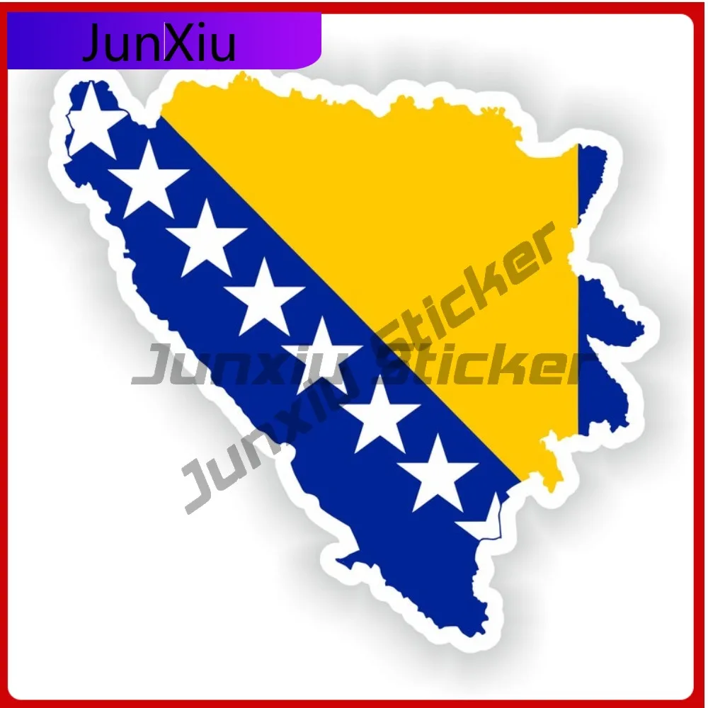 

Bosnia And Herzegovina Map Flag Silhouette Vinyl Sticker Graphics Decals Motorcycle Car Cover Waterproof Outdoor Stickers Suv
