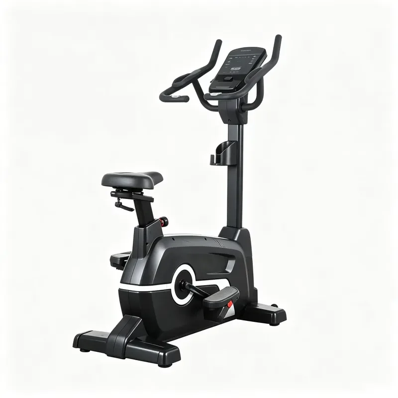 Commercial Grade Vertical Exercise Bike Heavy Duty Magnetic Stationary Bike with Smart LCD Screen Suitable for Gyms