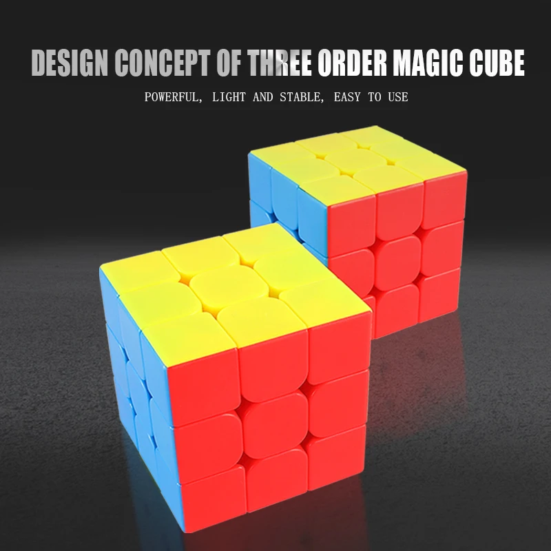 SENGSO Speed Magic Cube 2x2 3x3 4x4 5x5 cubos de competición sin pegatinas para niños rompecabezas juguetes educativos juego de 4 piezas