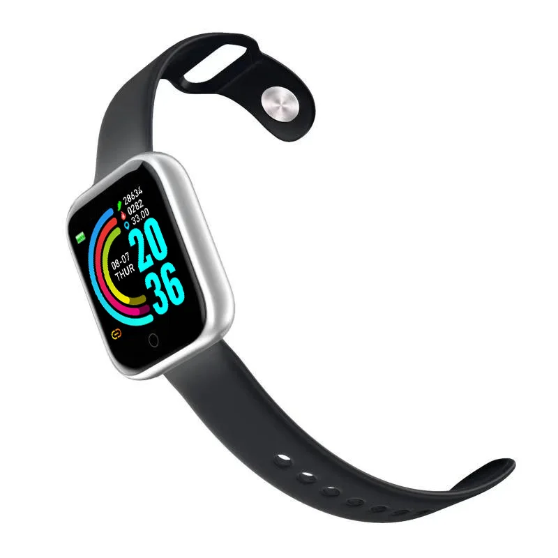 Silicone Strap For Y68 Smartwatch Macaron Replace Soft TPU Wrist Watch Band Belt Smart Watch Band Accessories